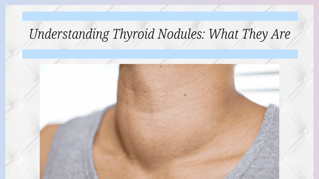 Close-up of a neck with a focus on the thyroid gland area